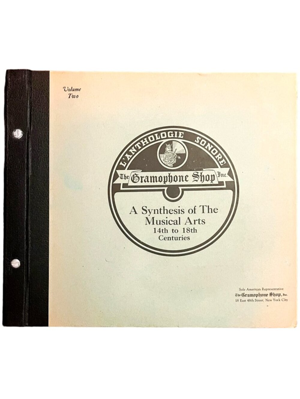 L'anthologie Sonore A Synthesis of the Musical Arts 14-18th Cent Vol 2 - 10 disc